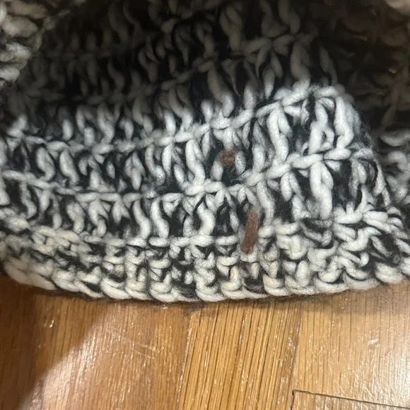 *last chance* C.C | Tan Knit Beanie with Metallic Accents + 2 winter hats - Picture 7 of 16